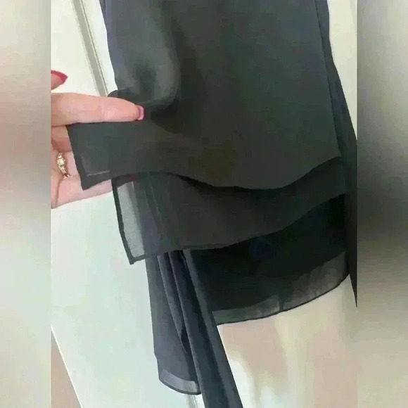 BCBGMaxazria Women’s XS Black Layered Dress Top - Picture 7 of 12